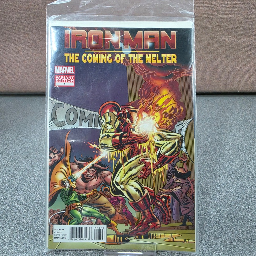 Marvel Iron Man Comic Book Excellent Variant Edition 1 Melter
